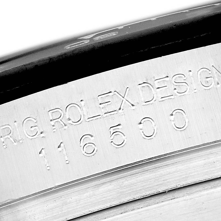The image shows a close-up of the Rolex Datejust's watch case with engraved reference numbers.