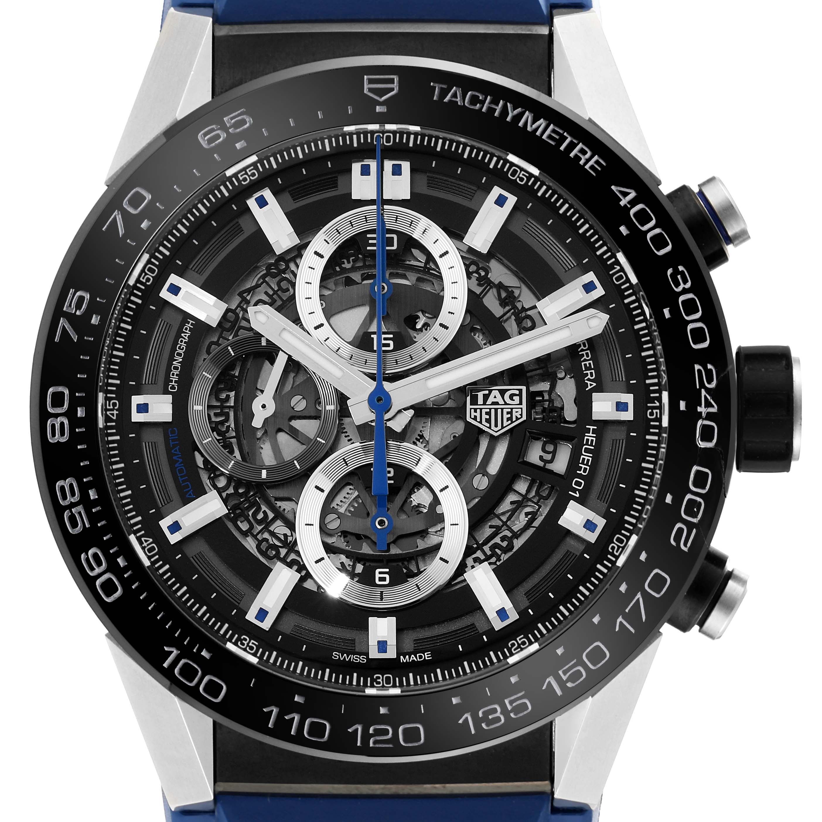 TAG Heuer Carrera Calibre Heuer 01 Skeleton Steel Mens Watch