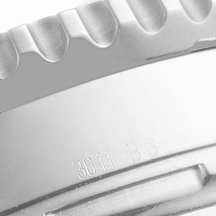 This is a close-up image showing the bezel and engravings of the Breitling Navitimer A23322 Men's Stainless Steel Black Dial A23322 Men's Stainless Steel Black Dial watch.