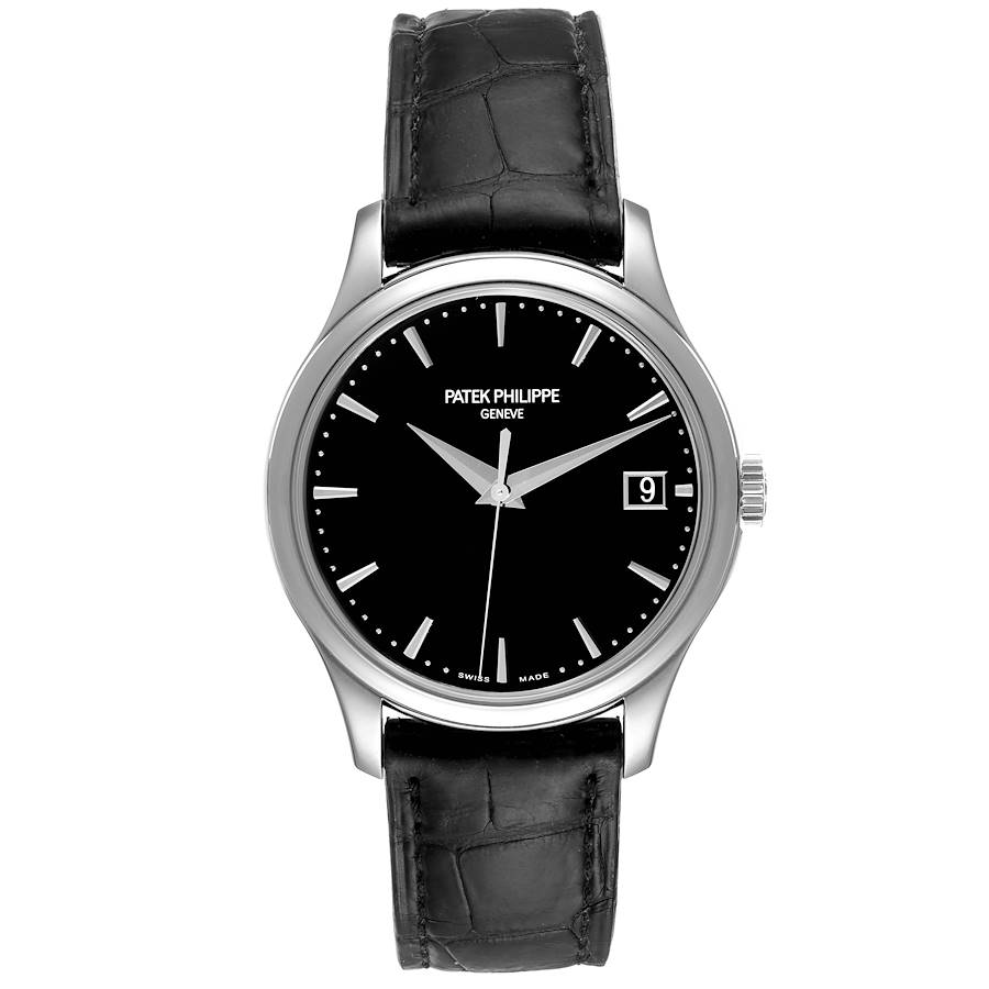 Patek Philippe Calatrava Hunter Case White Gold Mens Watch 5227 Papers ...