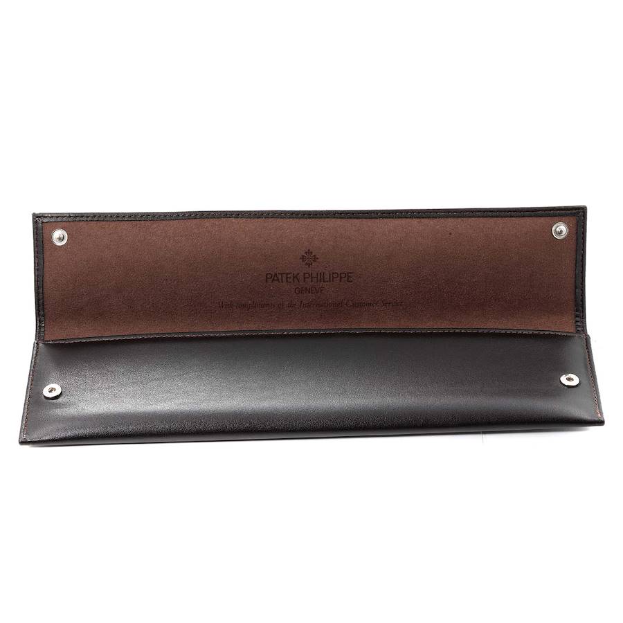 New Patek Philippe brown leather wallet