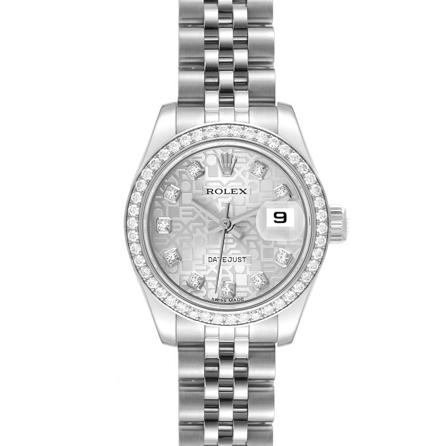 Rolex Datejust 26 Steel White Gold Diamond Ladies Watch 179384 Box Card SwissWatchExpo