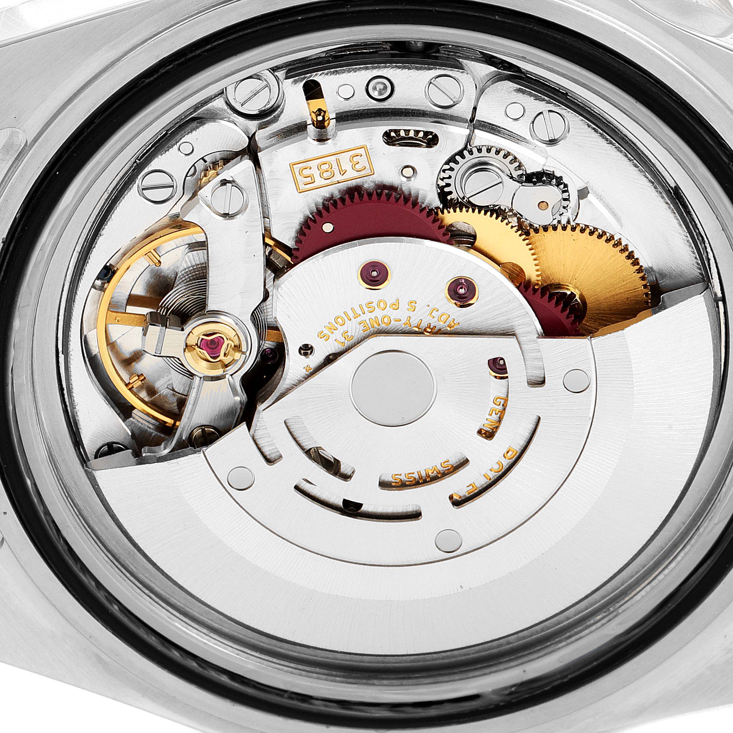 This image shows the internal mechanical movement of a Rolex GMT-Master 16710 Men's Stainless Steel Black Dial 16710 Men's Stainless Steel Black Dial watch.