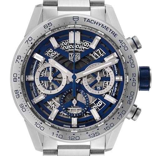Photo of Tag Heuer Carrera Japan Limited Skeletonized Dial Watch CBG2019 Box Card