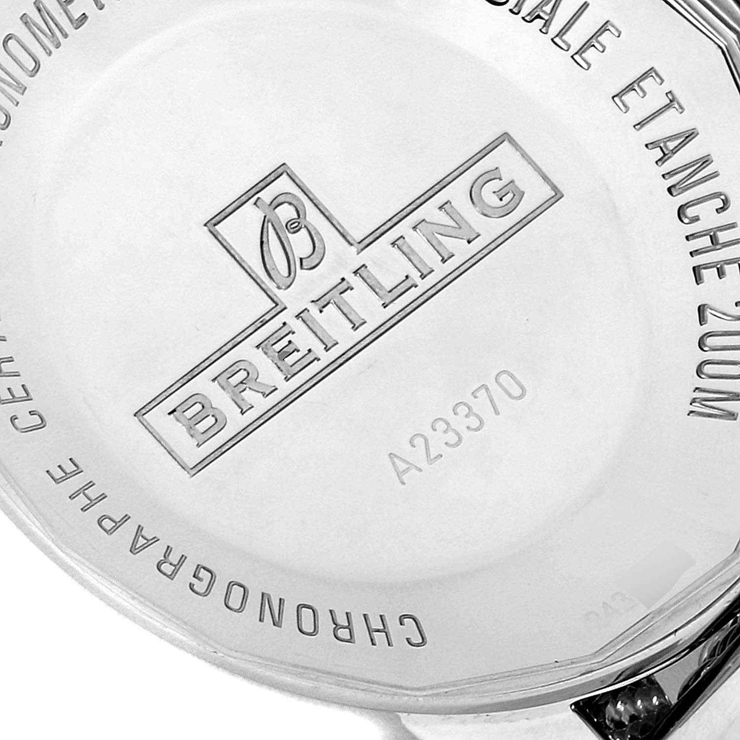 The image shows the back case of the Breitling Superocean A2337036-BB81-154A Men's Stainless Steel Black Dial A2337036-BB81-154A Men's Stainless Steel Black Dial watch, displaying the brand logo and model number.