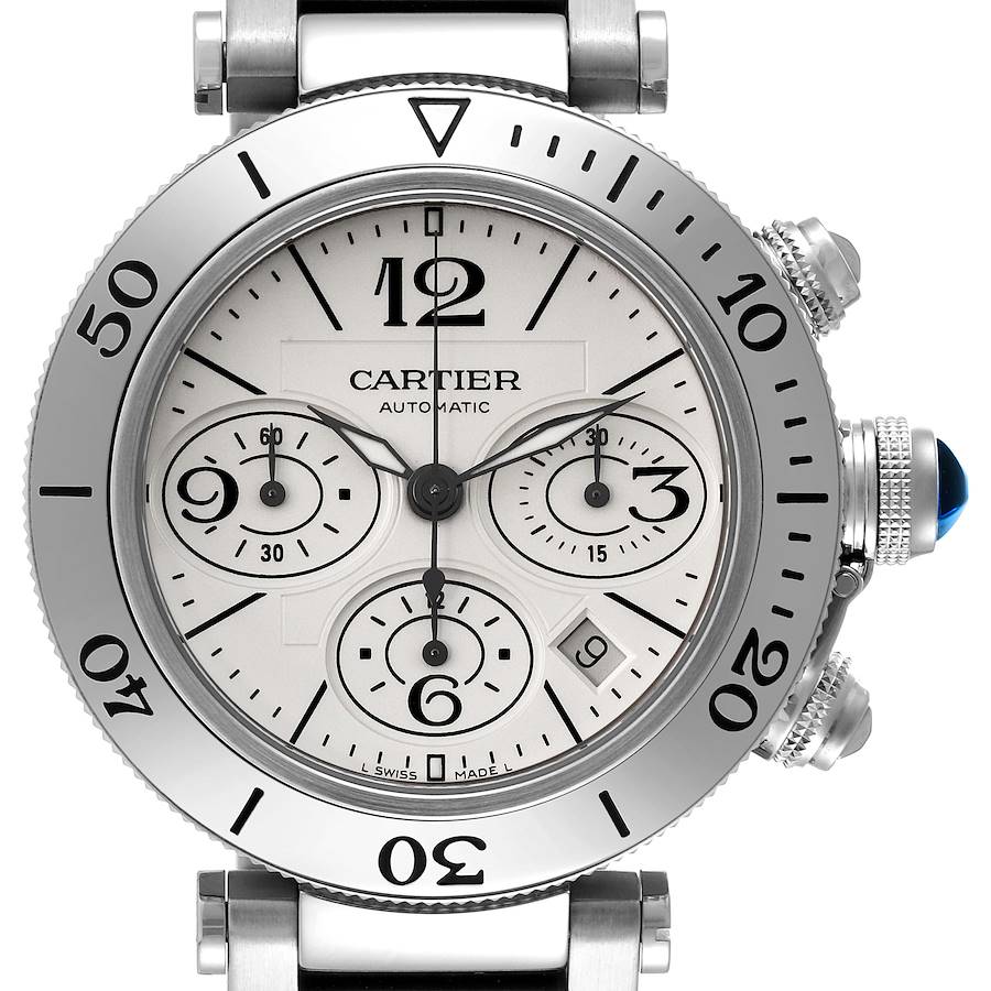 NOT FOR SALE Cartier Pasha Seatimer Chronograph Steel Mens Watch W31089M7 PARTIAL PAYMENT SwissWatchExpo