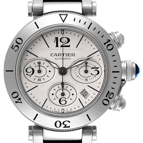 Photo of NOT FOR SALE Cartier Pasha Seatimer Chronograph Steel Mens Watch W31089M7 PARTIAL PAYMENT
