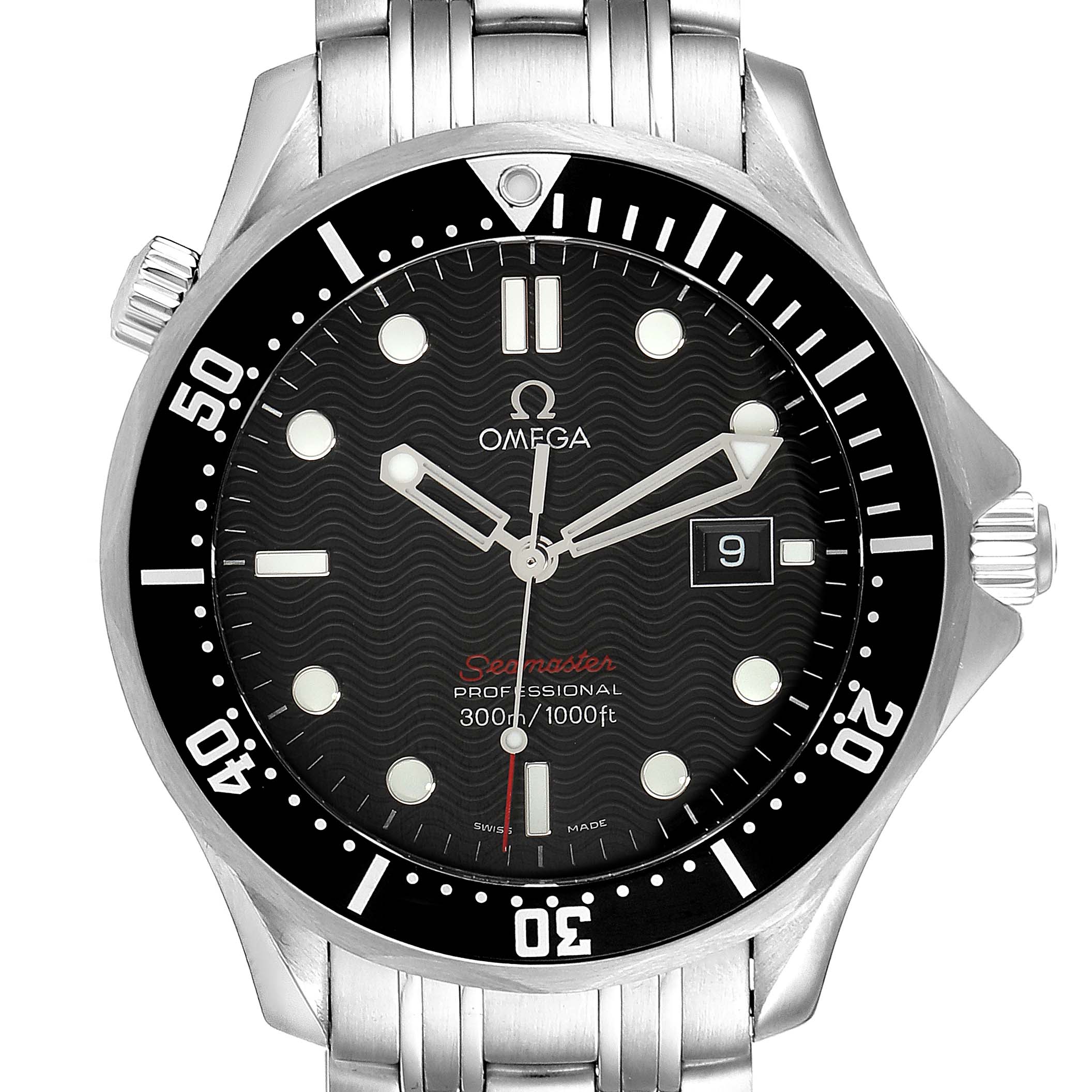 Omega Seamaster 300m Black Dial Steel Mens Watch 212 30 41 61 01 001 Swisswatchexpo