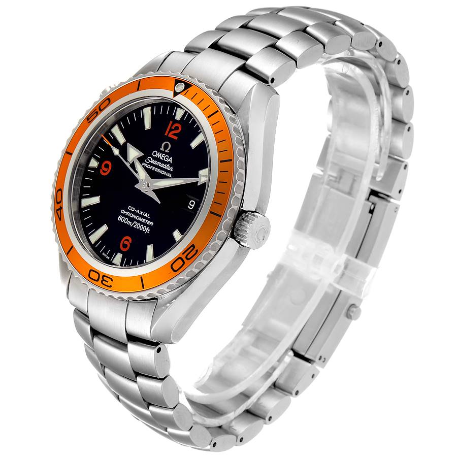 Omega Seamaster Planet Ocean XL Orange Bezel Mens Watch ...