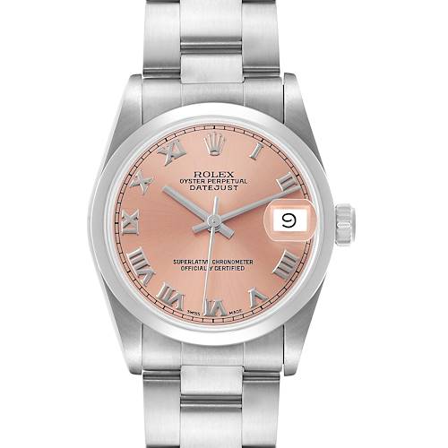 Photo of Rolex Datejust 31 Midsize Salmon Dial Steel Ladies Watch 68240