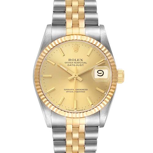 Photo of Rolex Datejust Midsize 31 Steel Yellow Gold Ladies Watch 68273