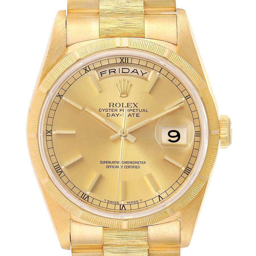 Rolex President Day-Date 36mm Yellow Gold Mens Watch 18248 SwissWatchExpo
