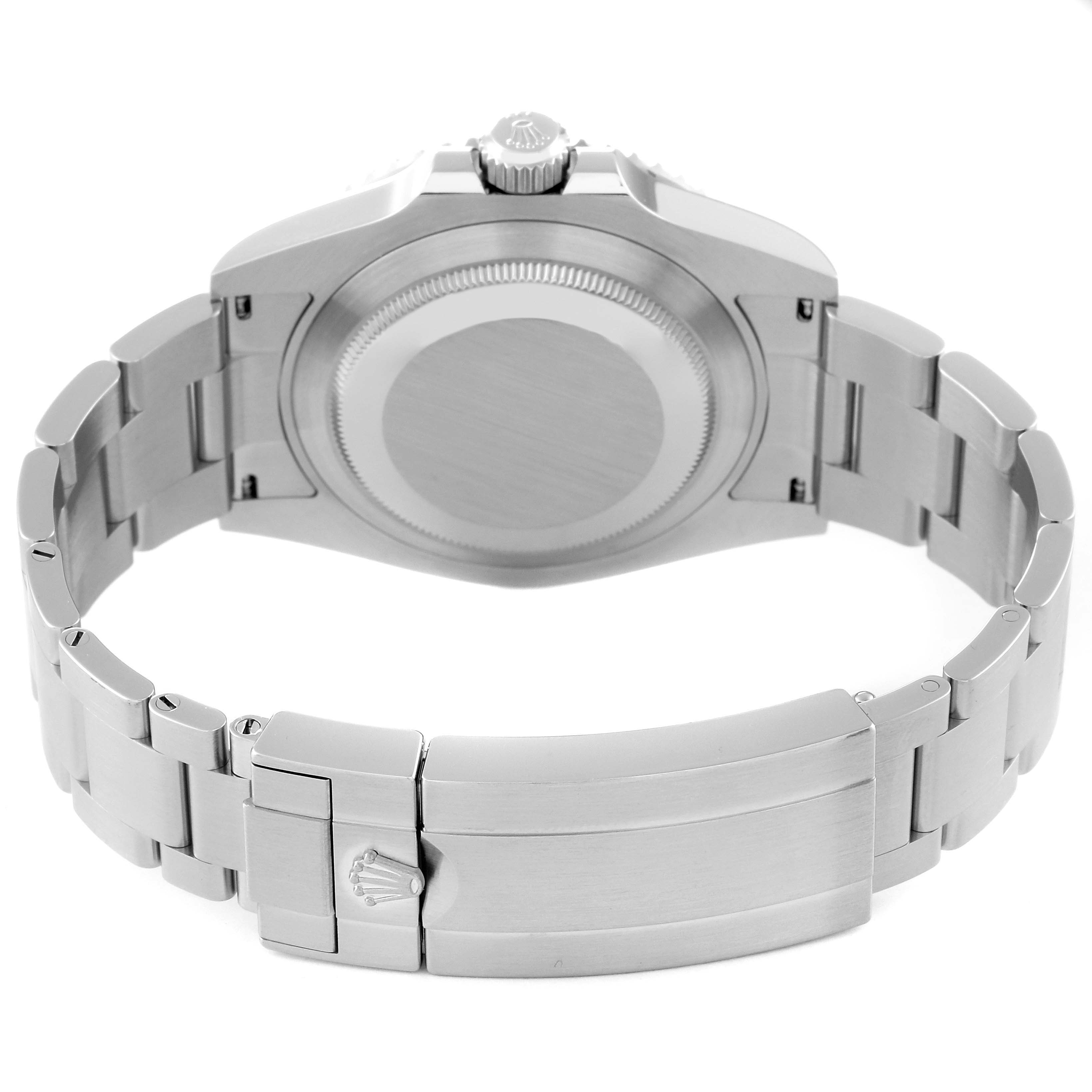 This image shows the back view of a Rolex Submariner 126610LN Men's Stainless Steel Black Dial 126610LN Men's Stainless Steel Black Dial watch, highlighting the case back, bracelet, and clasp.