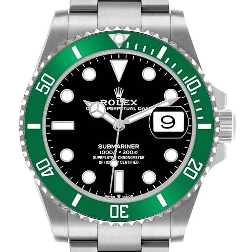 Photo of Rolex Submariner Starbucks Steel Green Bezel Mens Watch 126610LV Box Card