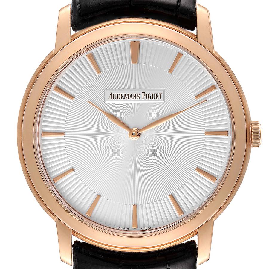 Audemars Piguet Jules 41mm Extra-Thin Rose Gold Mens Watch 15180R SwissWatchExpo