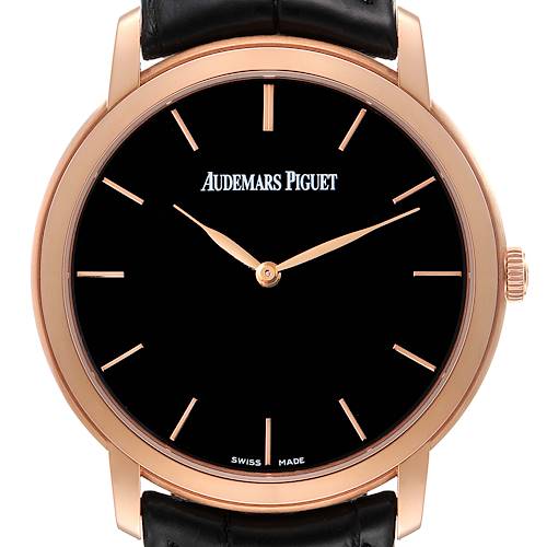 Photo of Audemars Piguet Jules 41mm Extra-Thin Rose Gold Mens Watch 15180OR Papers