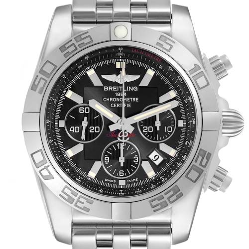 Photo of Breitling Chronomat 01 Grey Dial Steel Mens Watch AB0110