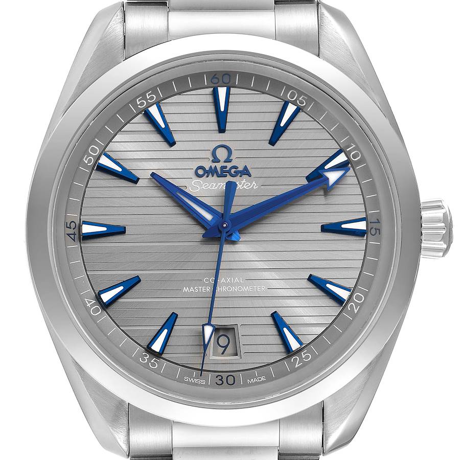 Omega Seamaster Aqua Terra Grey Dial Steel Mens Watch 220.10.41.21.06.001 Card SwissWatchExpo