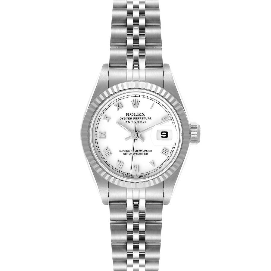 Rolex Datejust Steel White Gold White Dial Ladies Watch 69174 SwissWatchExpo