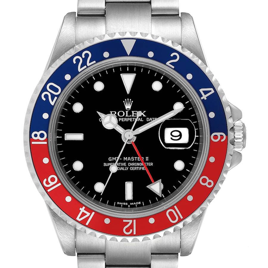 NOT FOR SALE Rolex GMT Master II Pepsi Red and Blue Bezel Steel Watch 16710 Box Papers PARTIAL PAYMENT SwissWatchExpo