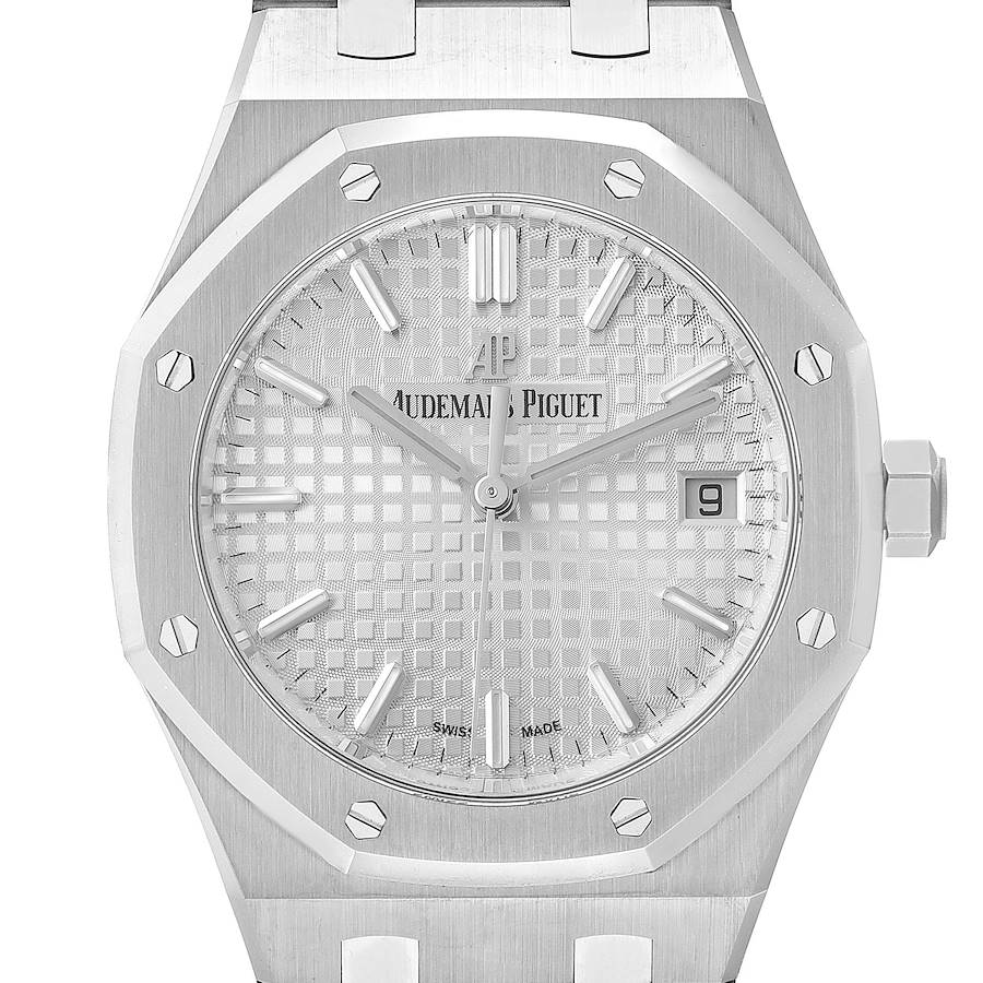 Audemars Piguet Royal Oak Steel Silver Dial Men's Watch 77350ST Unworn SwissWatchExpo