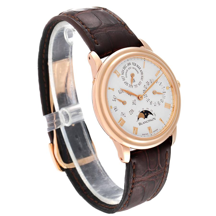 Blancpain Villeret Perpetual Calendar 38mm Rose Gold Mens Watch