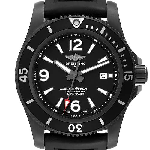 Photo of Breitling Superocean 46 Black Dial DLC Steel Mens Watch M17368