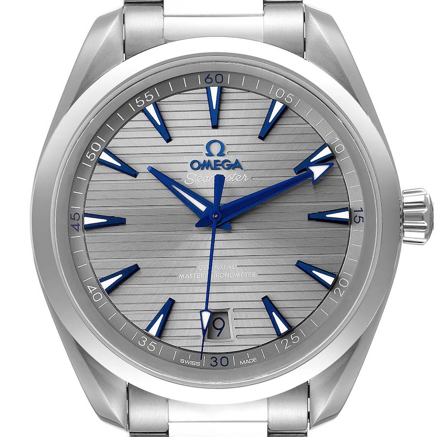 Omega Seamaster Aqua Terra Grey Dial Mens Watch 220.10.41.21.06.001 Box Card SwissWatchExpo