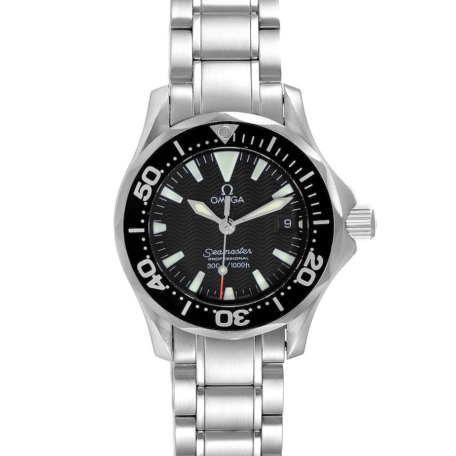 Omega Seamaster Diver 300M 28mm Steel Ladies Watch 2284.50.00 Box Card SwissWatchExpo