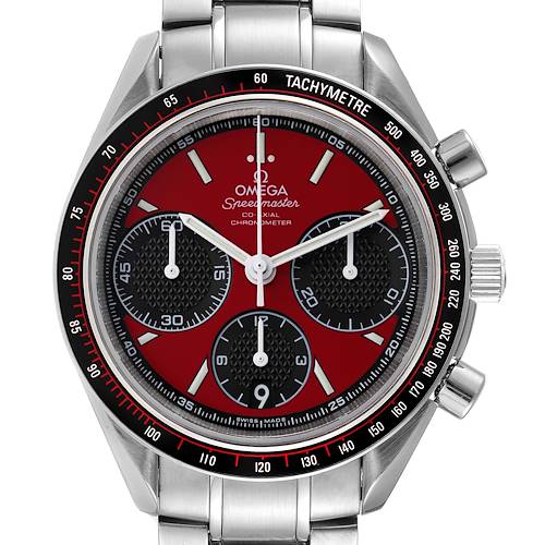 Photo of Omega Speedmaster Racing Red Dial Mens Watch 326.30.40.50.11.001 Box Card