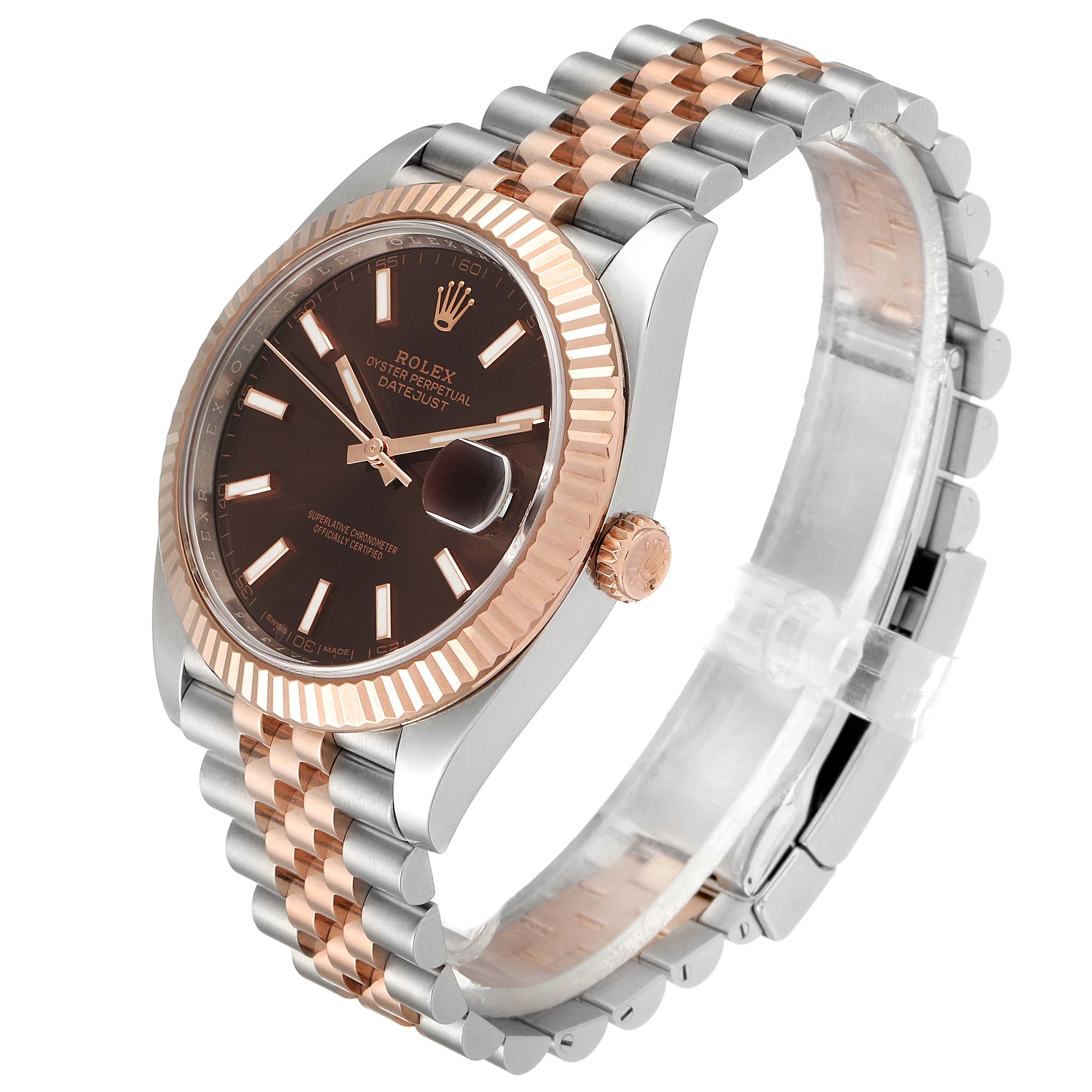 rolex datejust 41 chocolate dial