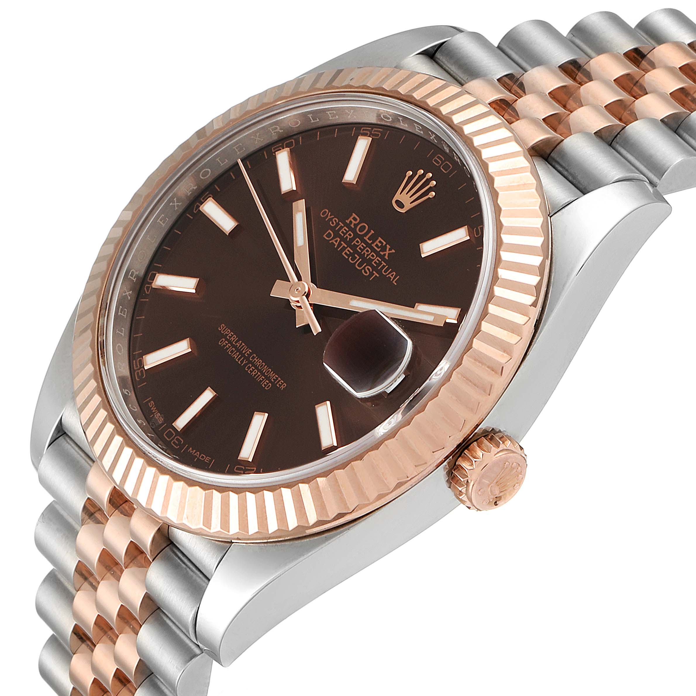 rolex datejust 41 chocolate dial