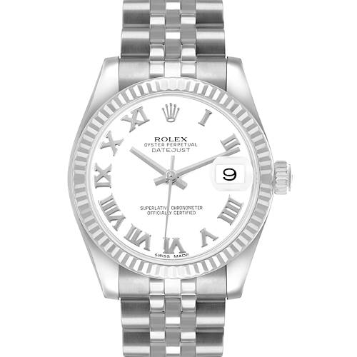 Photo of Rolex Datejust Midsize 31 Steel White Gold Ladies Watch 178274