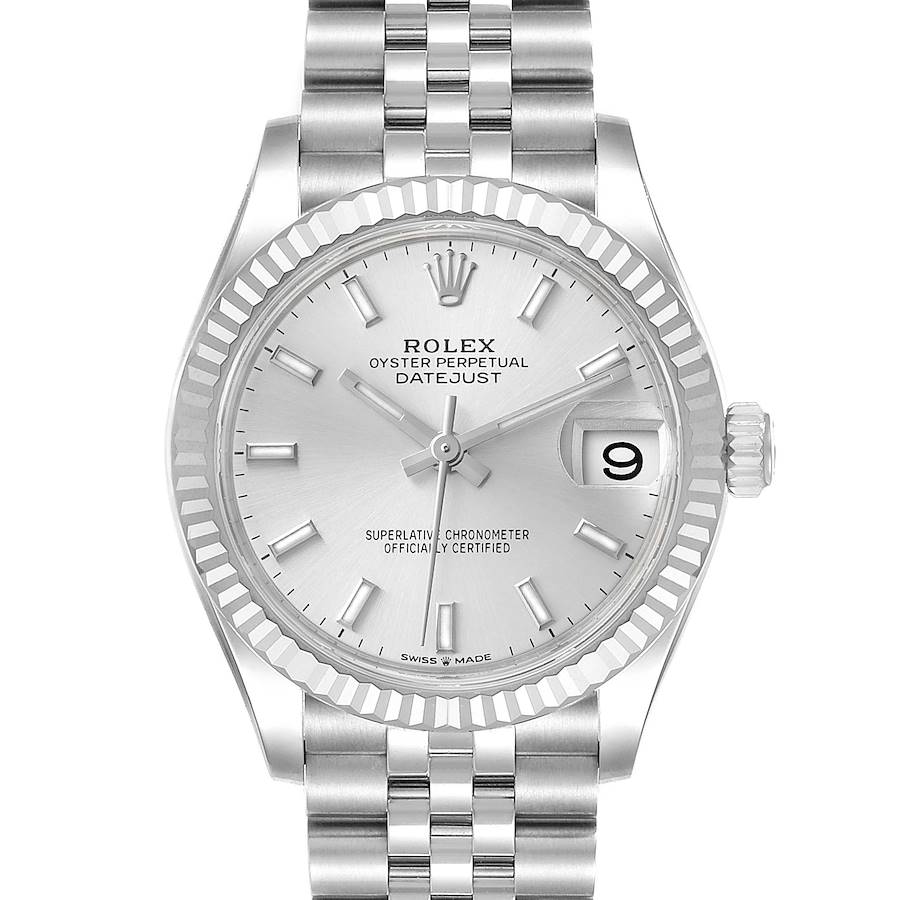 Rolex Datejust Midsize 31 Steel White Gold Silver Dial Watch 278274 Unworn SwissWatchExpo