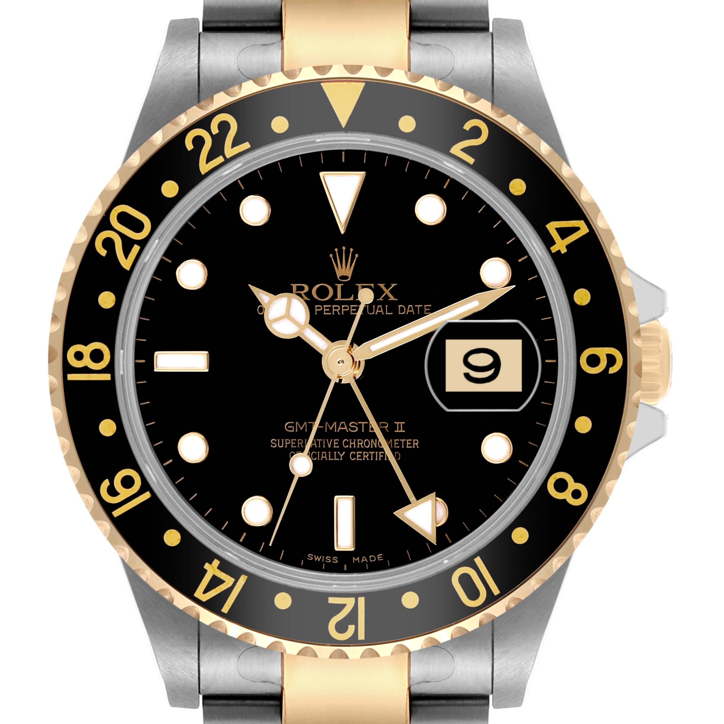 【d.i.a.】メタリックゴールドロゴ 2WAYジャージ ブラック Rolex GMT-Master Steel and Gold (two tone) 16713 | Stock