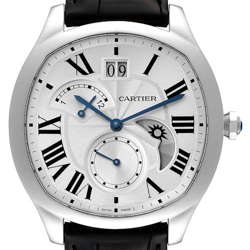 Photo of Cartier Drive Retrograde Large Day Night Indicator Steel Mens Watch WSNM0005 Box Papers