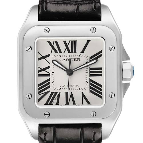 Photo of Cartier Santos 100 Large Steel Mens Watch W20073X8