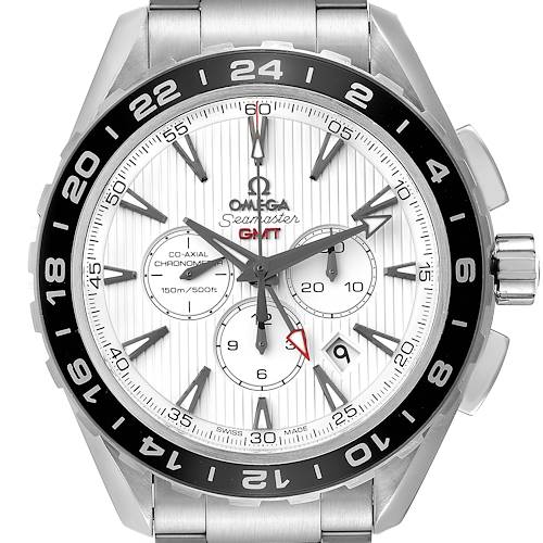 Photo of Omega Seamaster GMT Chronograph Steel Mens Watch 231.10.44.52.04.001 Card