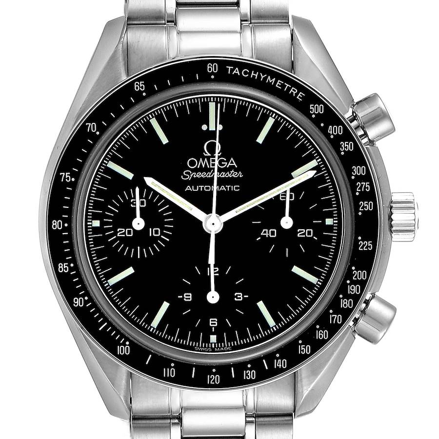 Omega Speedmaster Reduced Automatic Chronograph Steel Watch 3539.50.00 SwissWatchExpo