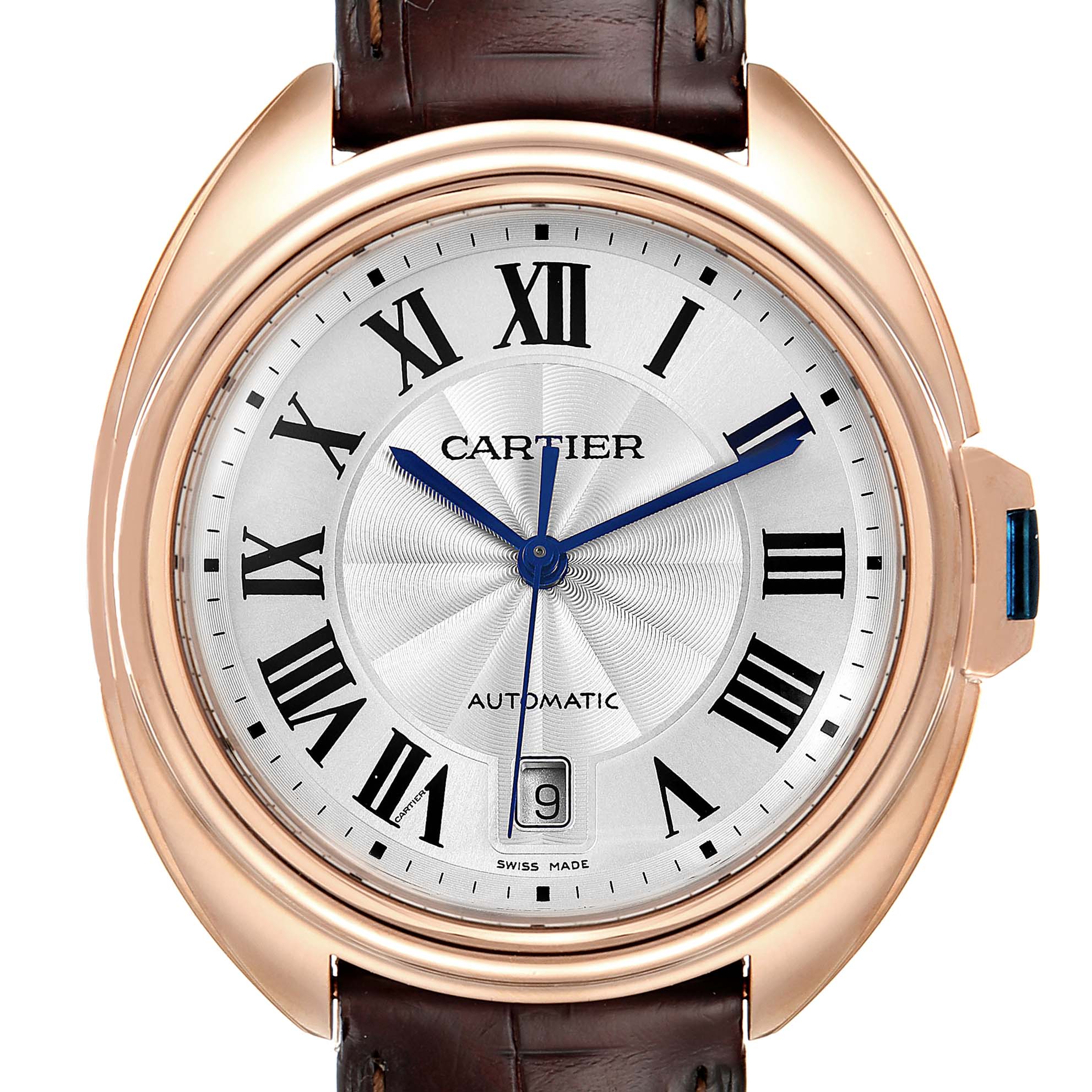 rose gold cartier watch mens