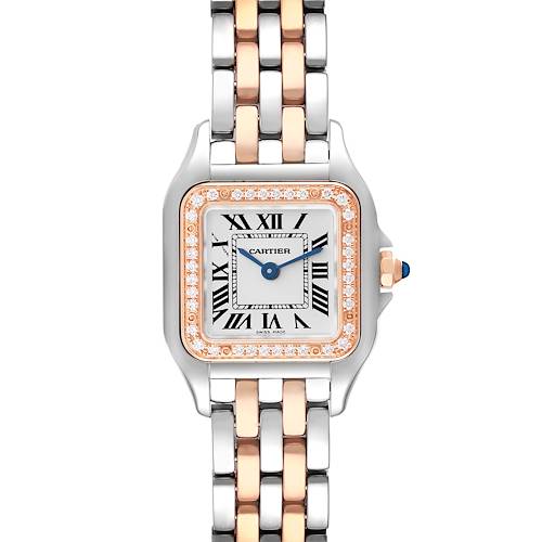 Photo of Cartier Panthere Small Steel Rose Gold Diamond Ladies Watch W3PN0006 Card