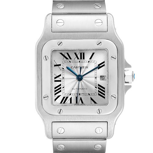 Photo of Cartier Santos Galbee Silver Dial Automatic Steel Mens Watch W20055D6