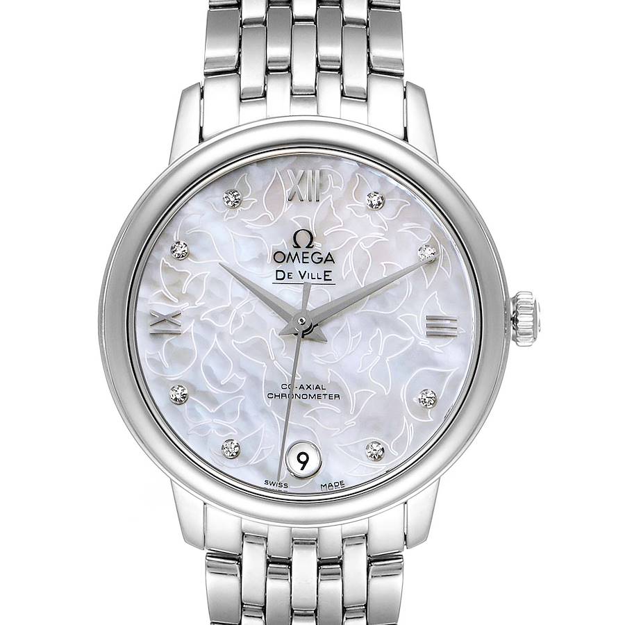 Omega DeVille Prestige Butterfly Diamond Watch 424.10.33.20.55.001 Unworn SwissWatchExpo