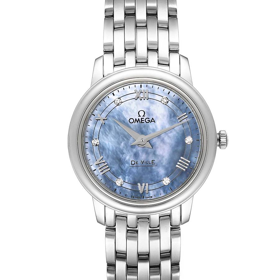 Omega DeVille Prestige MOP Diamond Ladies Watch 424.10.27.60.57.001 Unworn SwissWatchExpo