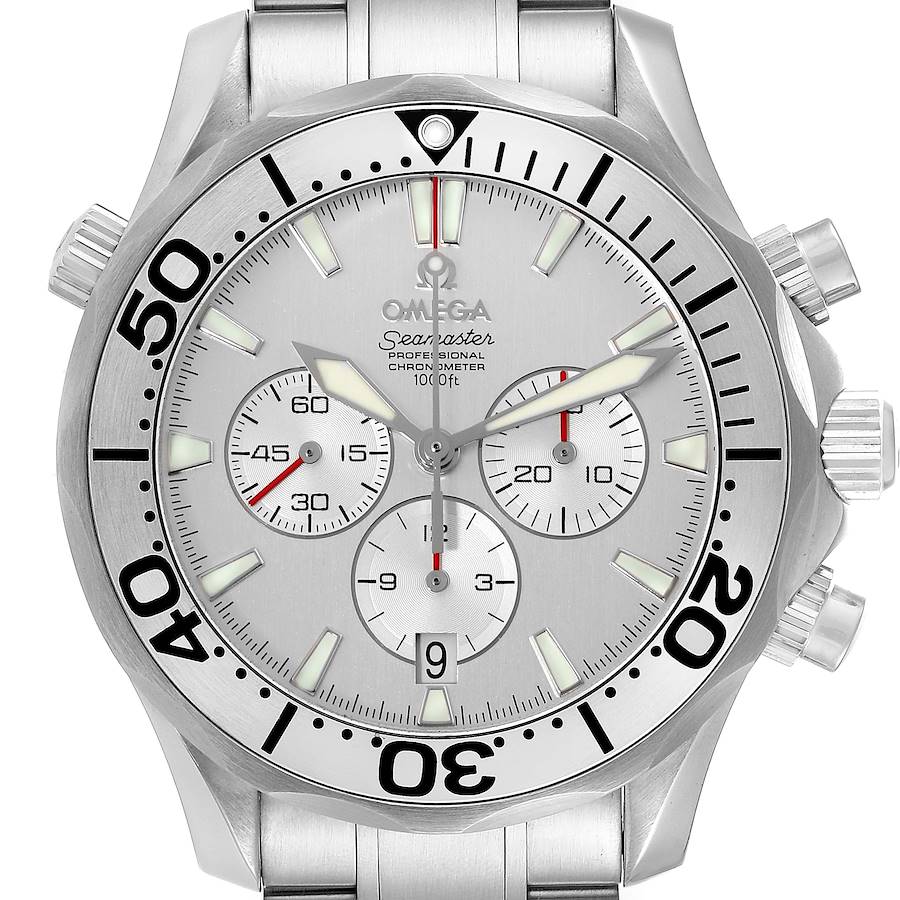 Omega Seamaster Special Edition Chronograph Watch 2589.30.00 Box Card SwissWatchExpo