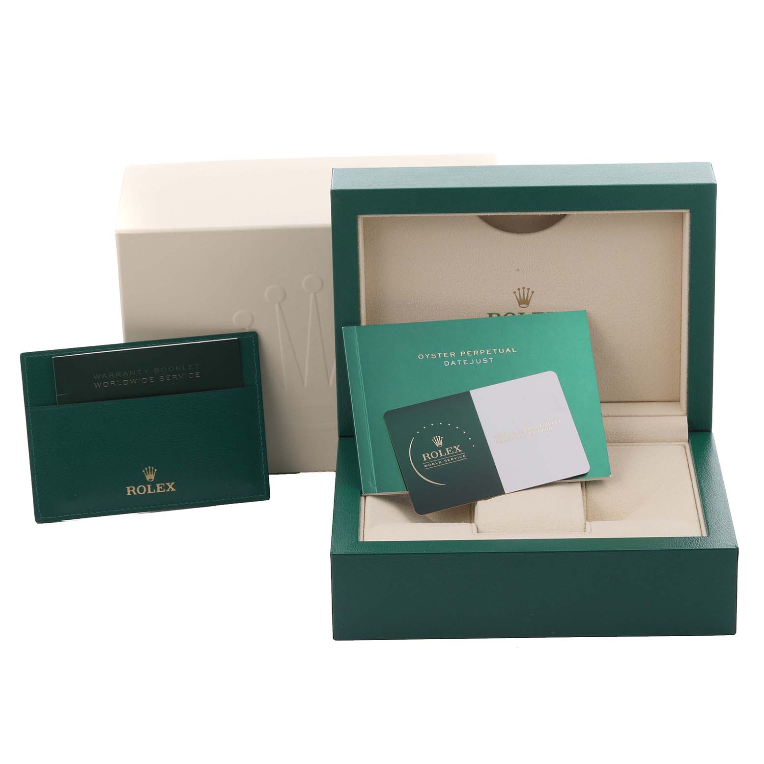 6 【美品】ROLEX DATEJUST用 箱のみECO仕様タグ・冊子・ ロレックス デイトジャスト 純正 箱 ウォッチ ボックス Box
