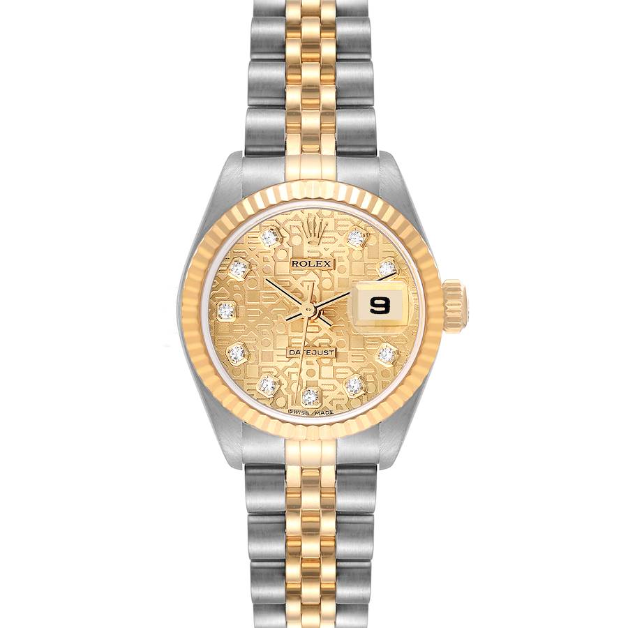 Rolex Datejust Anniversary Diamond Dial Ladies Watch 79173 Box Papers SwissWatchExpo
