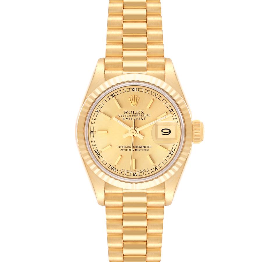 Rolex Datejust President Yellow Gold Ladies Watch 69178 SwissWatchExpo