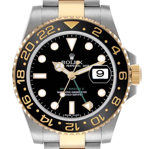 Photo of Rolex GMT Master II Steel Yellow Gold Mens Watch 116713