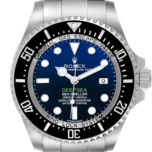 Photo of Rolex Seadweller Deepsea Cameron D-Blue Steel Mens Watch 116660 Box Card